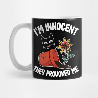 I'm Innocent Funny Cats & Plants Gardening Mom Cat Gift Mug